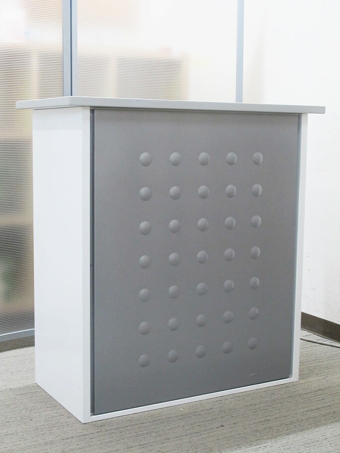 LION カウンター ハイカウンター 受付台 演台 インフォメーションカウンター 受付カウンター W900 D450 H950 受け付けカウンター 窓口カウンター 案内台 案内カウンター オフィス用カウンター 事務用カウンター 無人カウンター ライオン事務器【中古オフィス家具】【中古】