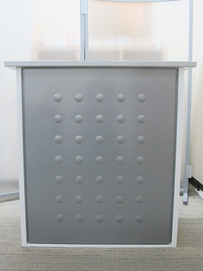 LION カウンター ハイカウンター 受付台 演台 インフォメーションカウンター 受付カウンター W900 D450 H950 受け付けカウンター 窓口カウンター 案内台 案内カウンター オフィス用カウンター 事務用カウンター 無人カウンター ライオン事務器【中古オフィス家具】【中古】 - 画像 (2)