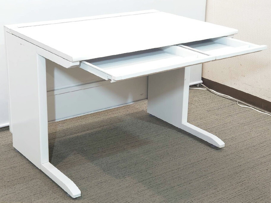 【送料無料 東京地区限定】 イトーキ W1000 平机 4台セット オフィスデスク スチールデスク ワークデスク 事務机 平デスク CXP 【中古】 - 画像 (5)