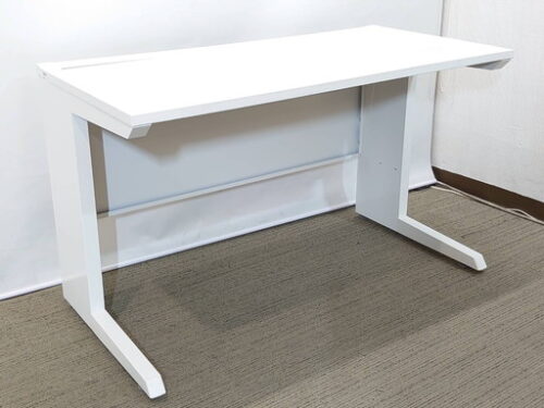 日本製 W1200平机 オフィスデスク PCデスク スチールデスク 事務机【中古】