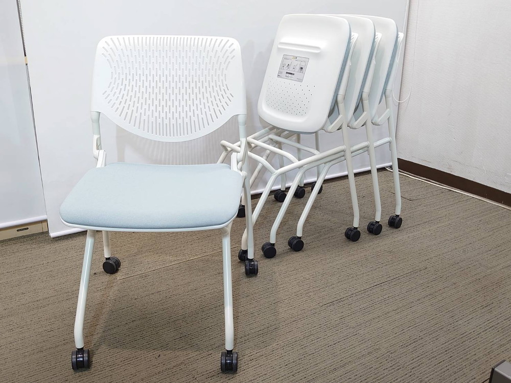 【中古・送料無料・地域限定】4脚セット 会議チェア ミーティングチェア - 画像 (8)