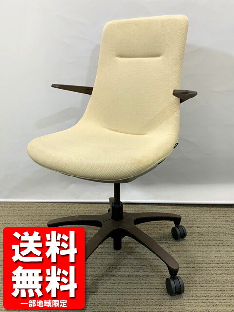 【中古・送料無料 地域限定】肘付きオフィスチェアー 役員チェア ITOKI MOVU モーブ 国産