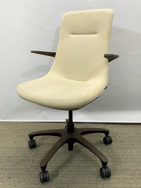 【中古・送料無料 地域限定】肘付きオフィスチェアー 役員チェア ITOKI MOVU モーブ 国産 - 画像 (3)