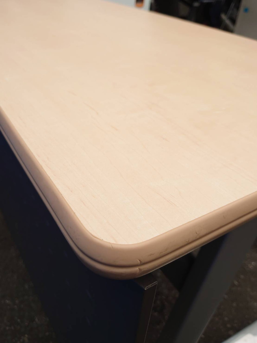 【中古 送料無料 東京地区限定】木目ナチュラル 折り畳み フォールディングテーブル お得な4台セット - 画像 (12)