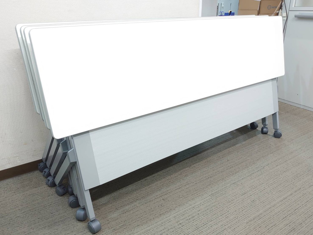 【送料無料 東京地区限定】4台セット 折りたたみテーブル ナイキ NAIKI【中古】 - 画像 (4)