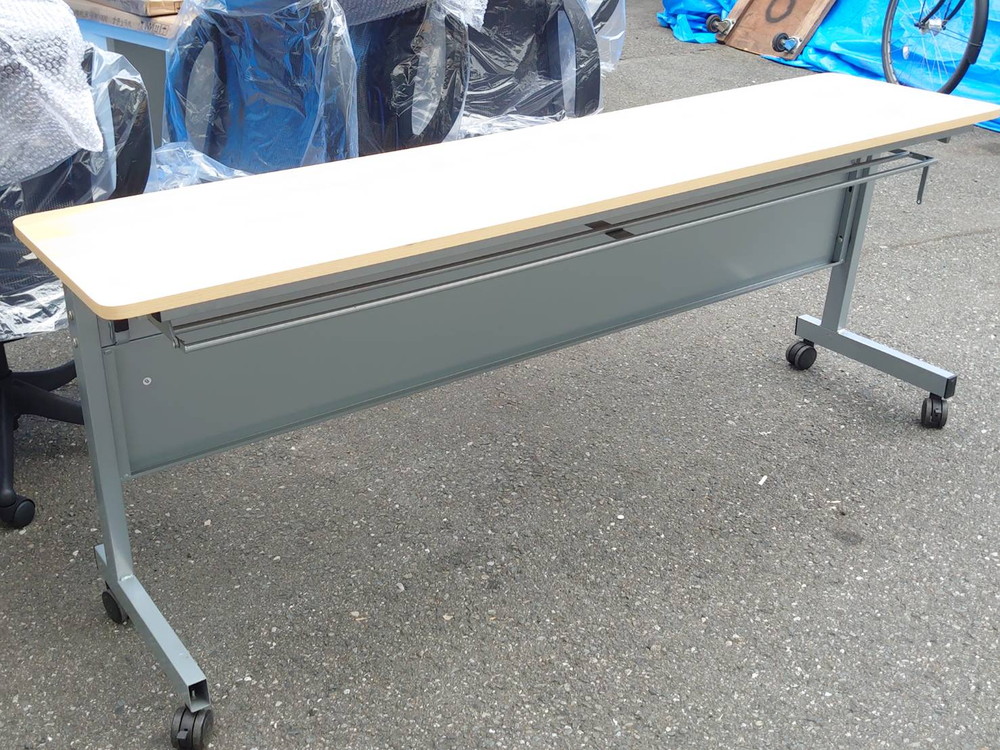 【中古】幅1800 スタックテーブル 折りたたみテーブル - 画像 (2)