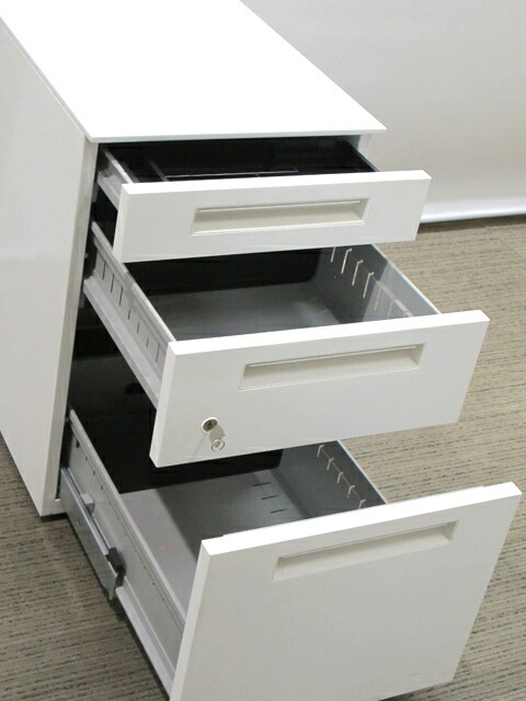 【中古・法人限定送料無料】イナバ 国産 3段ワゴン サイドワゴン - 画像 (3)