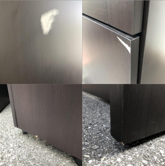 【中古・送料無料 東京地区限定】役員家具4点セット S370シリーズ - 画像 (14)