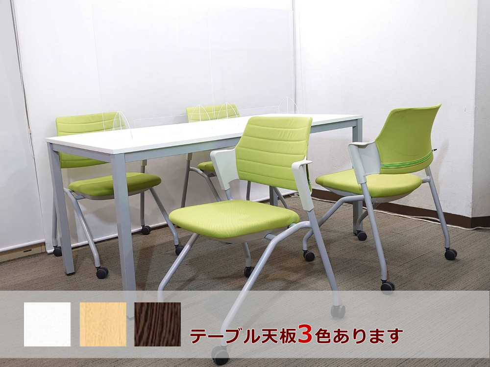 【新品テーブル】【中古チェア】4人用 会議セット - 画像 (2)