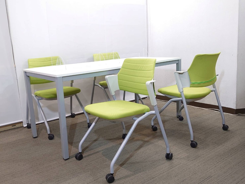 【新品テーブル】【中古チェア】4人用 会議セット - 画像 (3)
