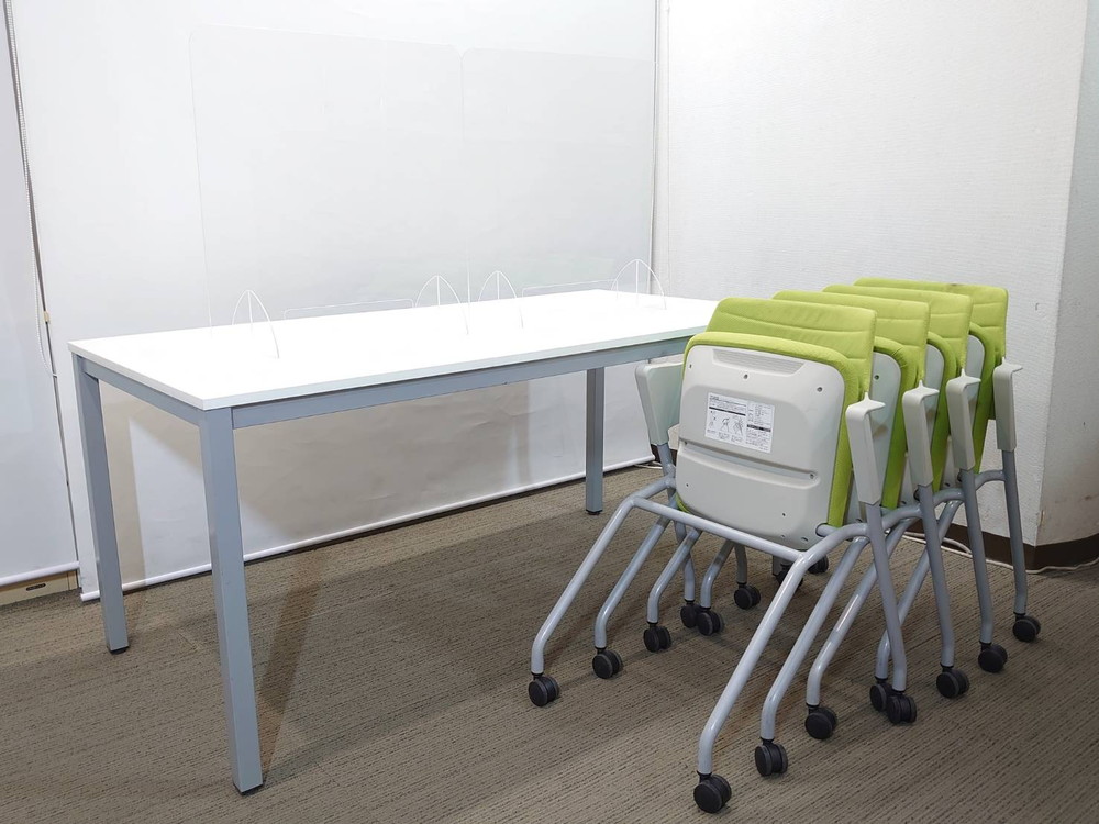 【新品テーブル】【中古チェア】4人用 会議セット - 画像 (4)
