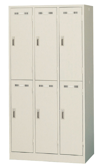 【新品・法人様限定商品】ロッカー オフィスロッカー 6人用 カギ付き 6人用ロッカー 貴重品ロッカー SLK-6 【完成品】