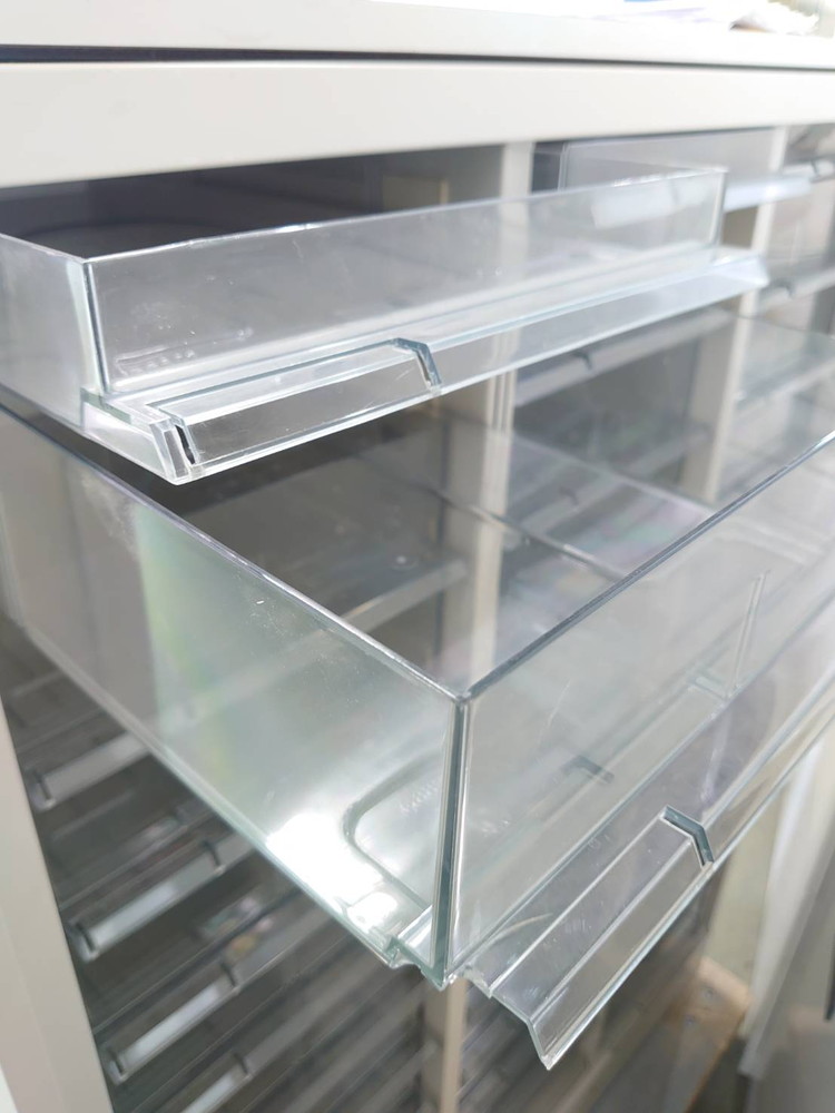 【送料無料 東京地区限定】レターケース 書類ケース 書庫 書類整理庫 トレーユニット システムトレーキャビネット キャビネ オカムラ 42シリーズ クリスタルキャビネット A4対応 3列 コンビ型 トレーキャビネット【中古オフィス家具】【中古】 - 画像 (4)