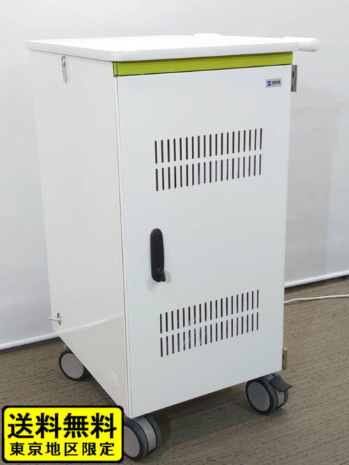 【中古】 【送料無料 東京地区限定】 タブレット収納保管庫 収納キャビネット PC収納庫 最大44台 カギ付き 保管庫 CAI-CAB30WN サンワサプライ 13.3インチ対応 国産