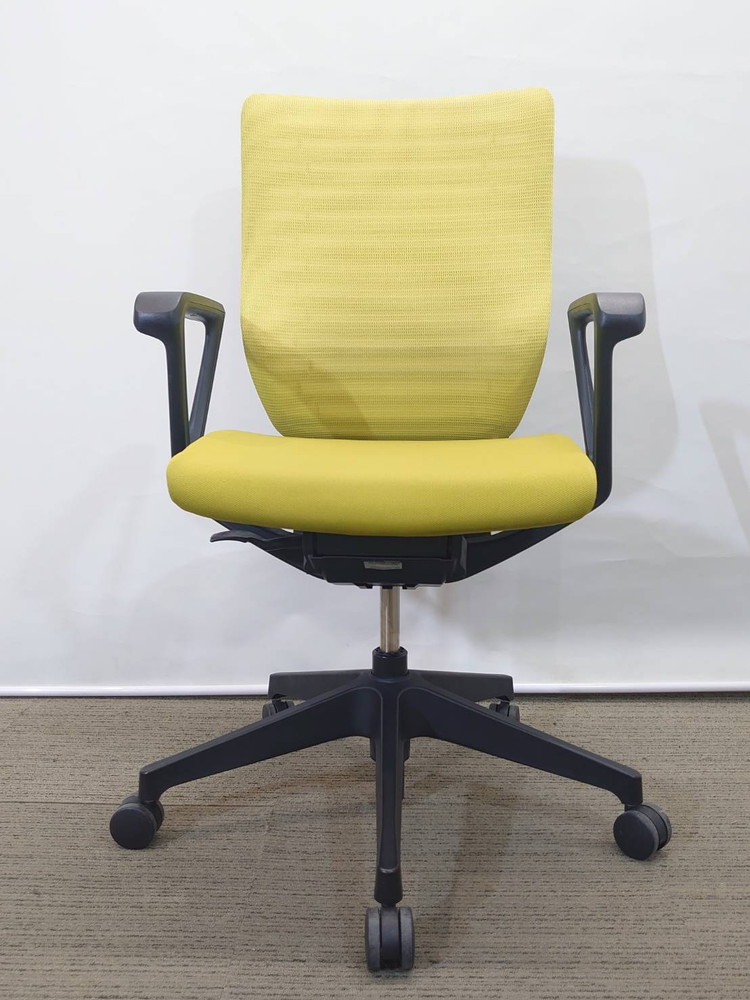 【送料無料 地域限定】4脚セット オフィスチェア デスクチェア ひじ付き メッシュチェア 事務チェア キャスターチェア 事務イス ワークチェア【中古オフィス家具】【中古】 - 画像 (4)