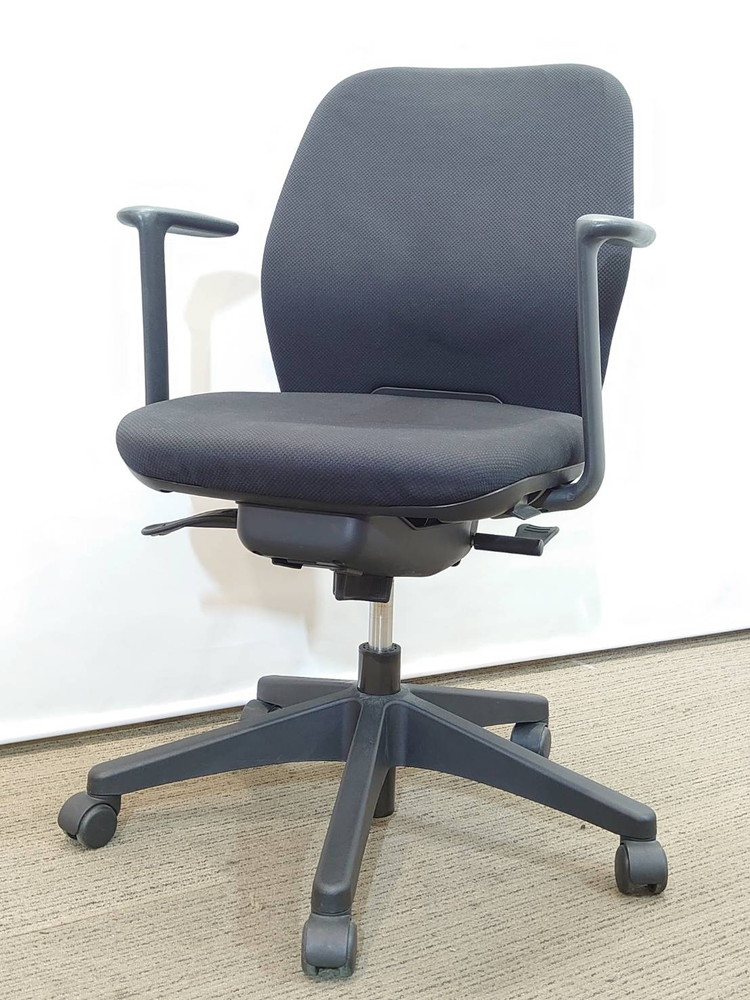 【送料無料 地域限定】 5脚セット ウチダ シエルト OAチェア オフィスチェア デスクチェア 事務チェア PCチェア 肘つき 【中古オフィス家具】【中古】 - 画像 (6)