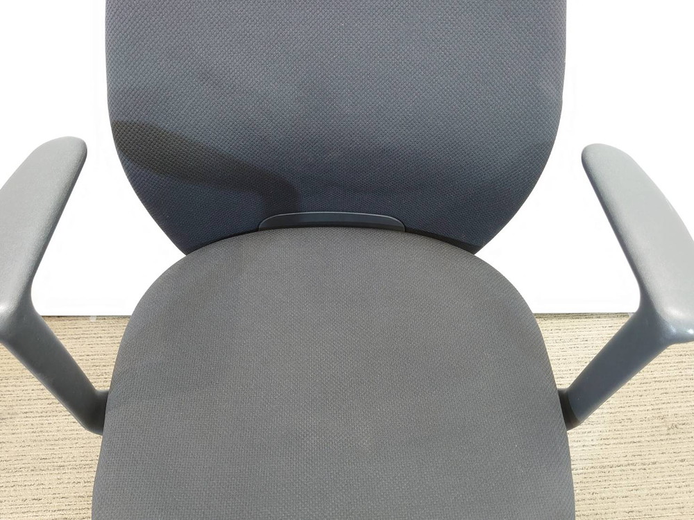 【送料無料 地域限定】 5脚セット ウチダ シエルト OAチェア オフィスチェア デスクチェア 事務チェア PCチェア 肘つき 【中古オフィス家具】【中古】 - 画像 (2)