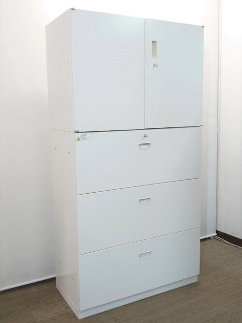 上下書庫 両開き書庫 ラテラル書庫 キャビネット カギ付き ユニット書庫 本棚 書棚 イトーキ 【中古オフィス家具】【中古】