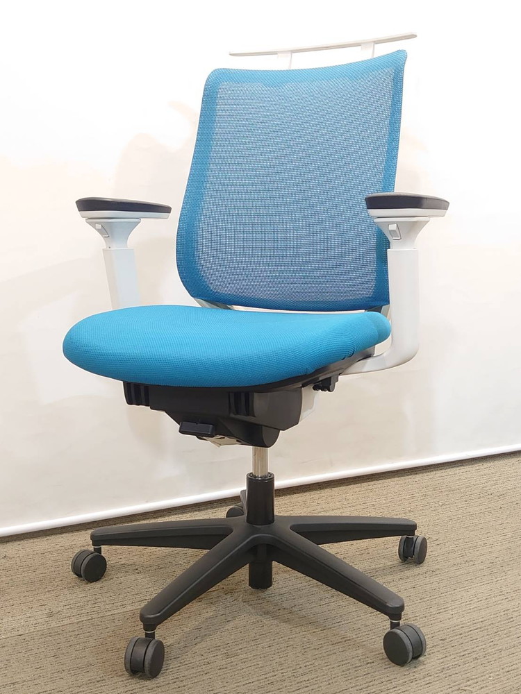 【送料無料 地域限定】オフィスチェア デスクチェア メッシュチェア ハイバックチェア OAチェア PCチェア 肘付き 事務チェア キャスターチェア コクヨ KOKUYO ミトラ Mitra 国産 【中古】 - 画像 (2)