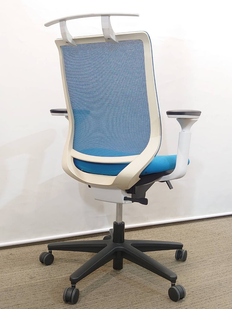 【送料無料 地域限定】オフィスチェア デスクチェア メッシュチェア ハイバックチェア OAチェア PCチェア 肘付き 事務チェア キャスターチェア コクヨ KOKUYO ミトラ Mitra 国産 【中古】 - 画像 (3)