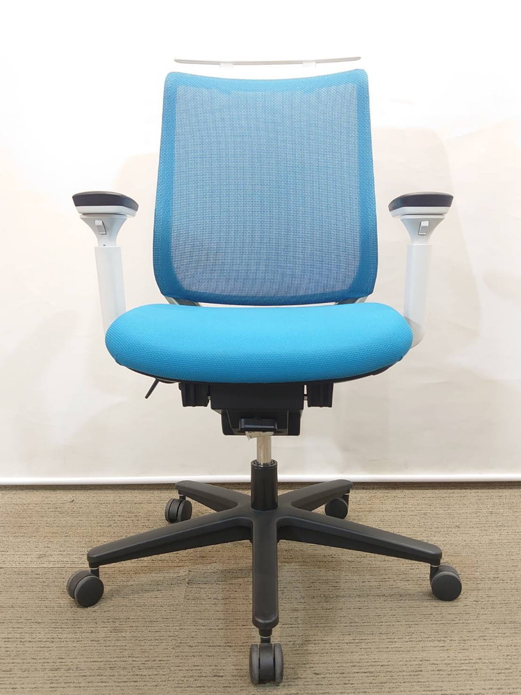 【送料無料 地域限定】オフィスチェア デスクチェア メッシュチェア ハイバックチェア OAチェア PCチェア 肘付き 事務チェア キャスターチェア コクヨ KOKUYO ミトラ Mitra 国産 【中古】 - 画像 (4)