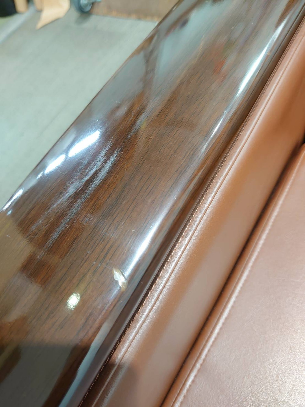 イトーキ ソファ 応接ソファ 3人掛けソファ 合皮ソファ アームソファ W1840×D760×H680 役員室 応接室 待合室 中古ソファ LYK-13DCH3 国産 【中古オフィス家具】【中古】 - 画像 (4)