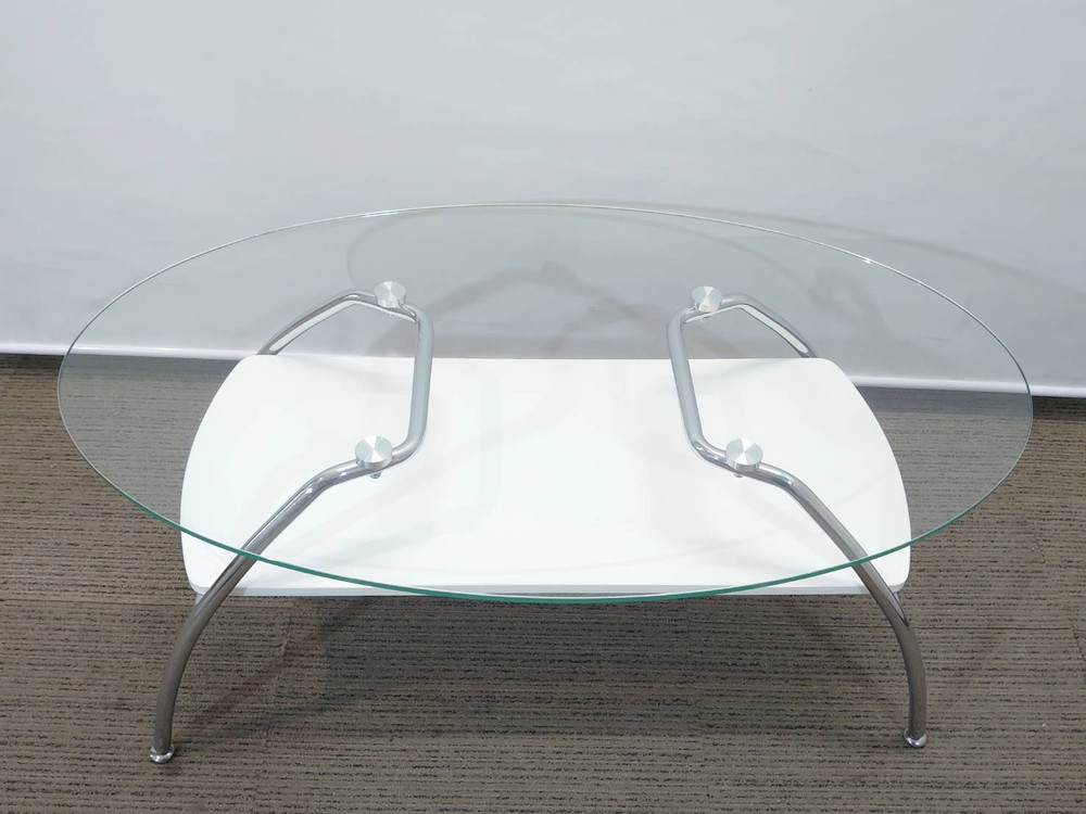 【送料無料 東京地区限定】 応接セット 3点セット 3人掛けソファ テーブル ソファセット 役員 会議 イトーキ LYK 応接ソファ ニトリ ガラステーブル 【中古オフィス家具】【中古】 - 画像 (9)