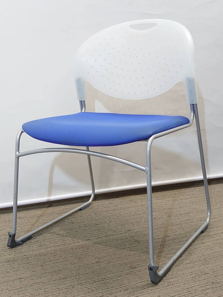 【送料無料 地域限定】 6脚セット 会議チェア ミーティングチェア 会議用チェア スタックチェア 会議イス イトーキ クリケットチェア 国産 【中古オフィス家具】【中古】 - 画像 (2)