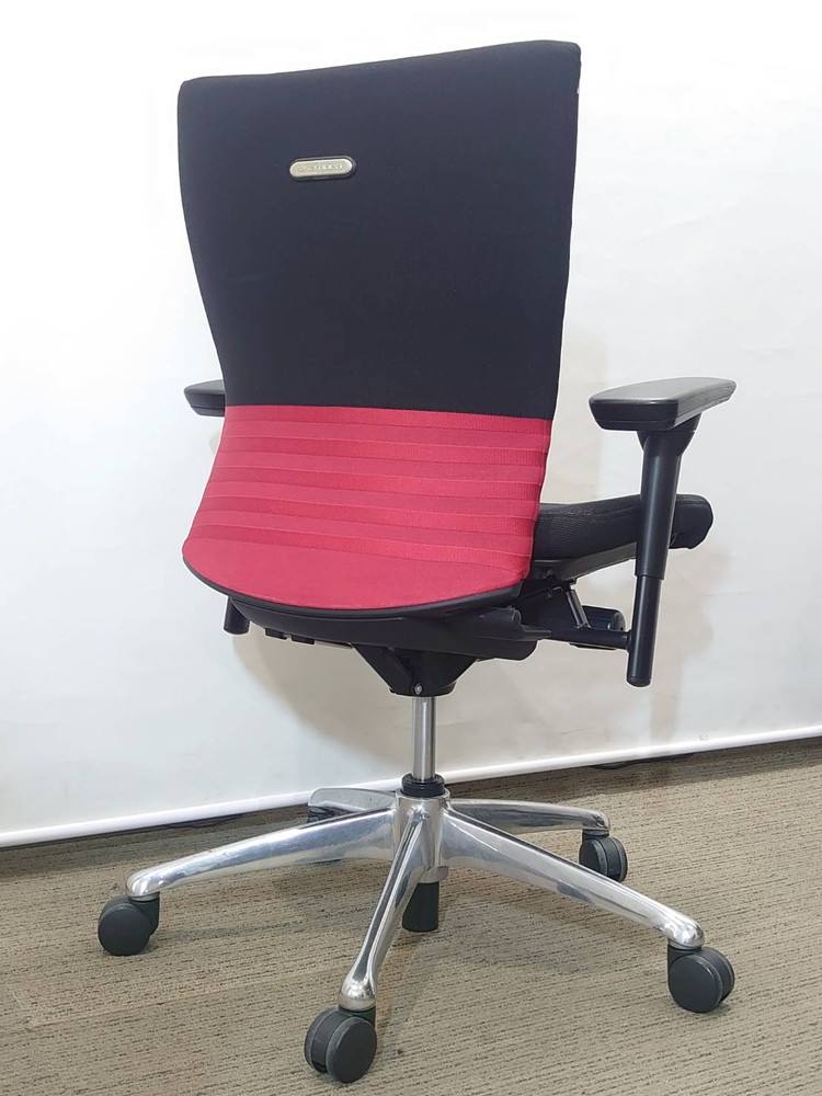 【送料無料 地域限定】オカムラ フィーゴ オフィスチェア デスクチェア 肘付き PCチェア OAチェア 事務チェア キャスターチェア 事務イス 国産 【中古オフィス家具】【中古】 - 画像 (3)