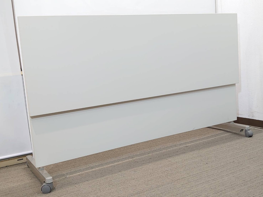 【送料無料 東京地区限定】4台セット ミーティングテーブル 会議テーブル スタックテーブル 折りたたみテーブル 折り畳みテーブル フラップテーブル W1800×D600 コクヨ 【中古オフィス家具】【中古】 - 画像 (5)