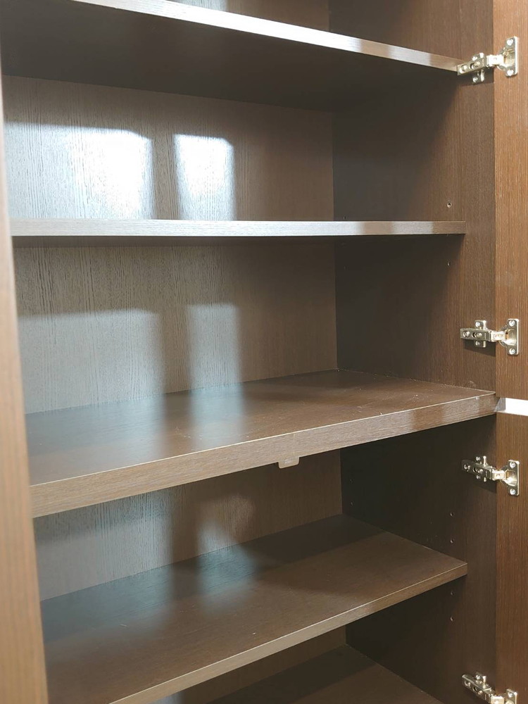 【送料無料 東京地区限定】イトーキ X09 役員家具3点セット ガラス書庫 ワードローブ ローガラス書庫 書庫【中古オフィス家具】【中古】 - 画像 (14)