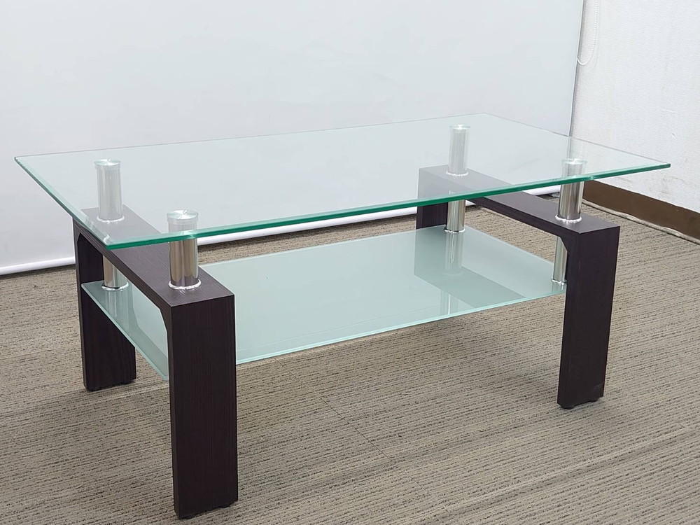 【送料無料 東京地区限定】 応接セット 3点セット 2人掛けソファ テーブル 役員 会議 応接ソファ ガラステーブル 応接家具 ソファ 【中古オフィス家具】【中古】 - 画像 (11)