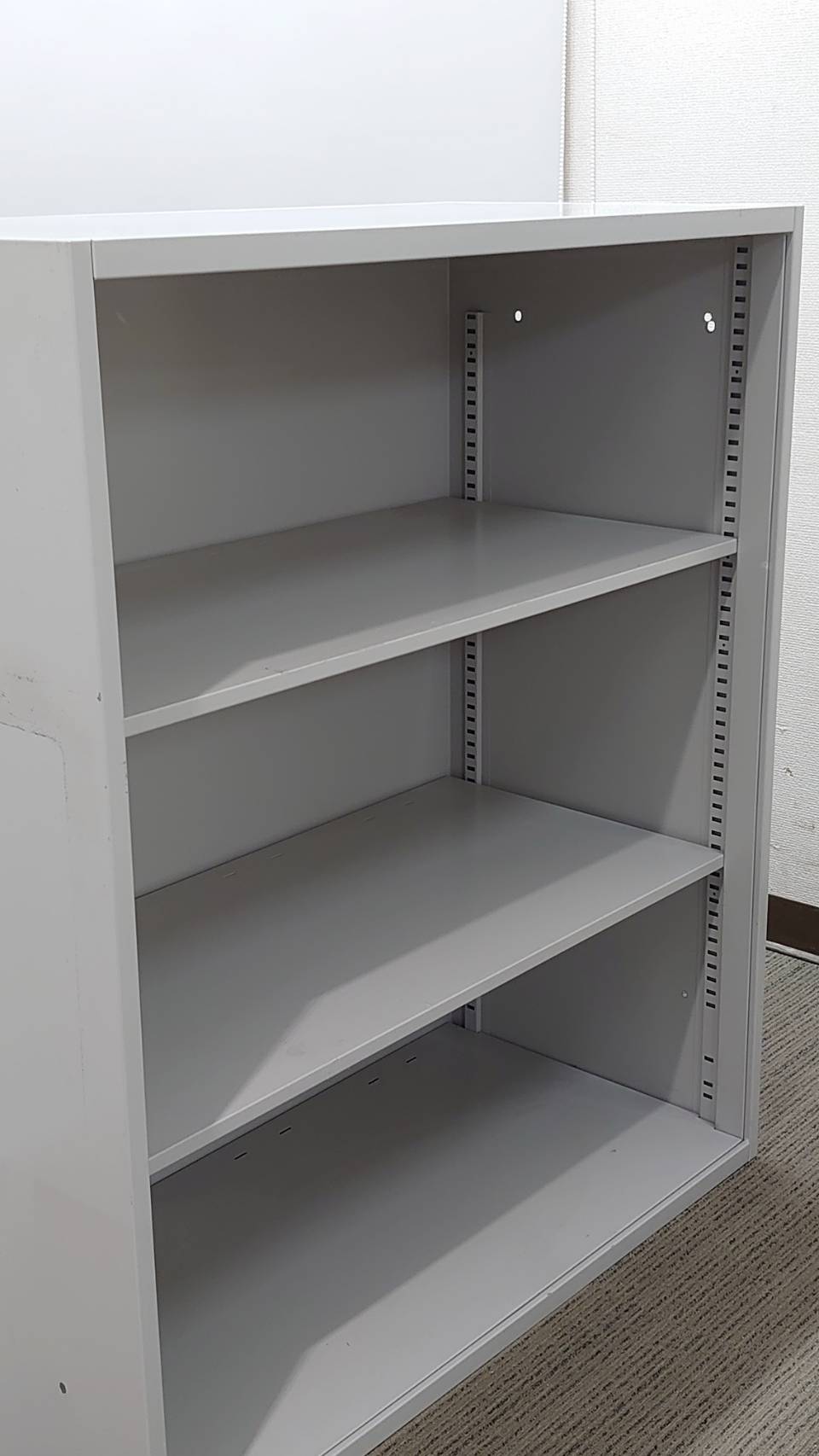 オープンキャビネット 収納庫 保管棚 オープンラック オープンシェルフ スチールキャビネット イトーキ シンライン 国産 オープン書庫 キャビネット スチール書庫 本棚 書棚 収納棚 保管庫【中古オフィス家具】【中古】 - 画像 (2)