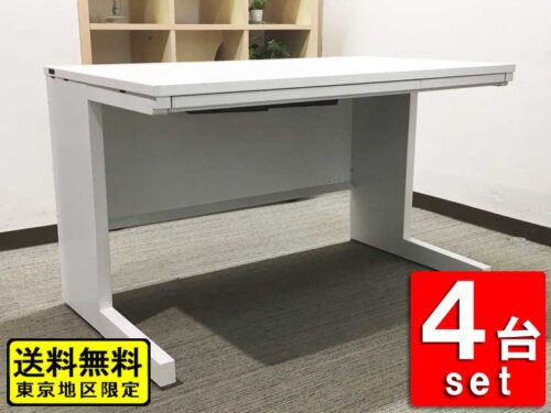 【送料無料 東京地区限定】【13台在庫あり】4台セット 平机 スチールデスク オフィスデスク ワークデスク【中古オフィス家具】【中古】