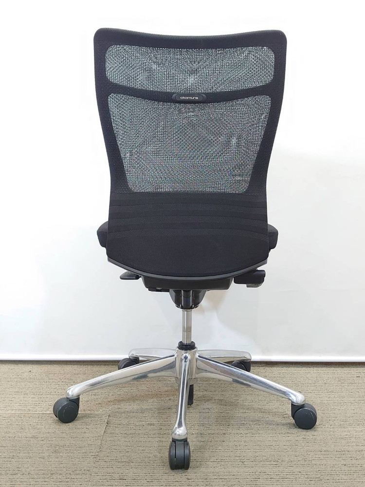 【送料無料 地域限定】4脚セット オフィスチェア メッシュチェア デスクチェア 事務チェア キャスターチェア PCチェア OAチェア オカムラ フィーゴ 【中古オフィス家具】【中古】 - 画像 (4)