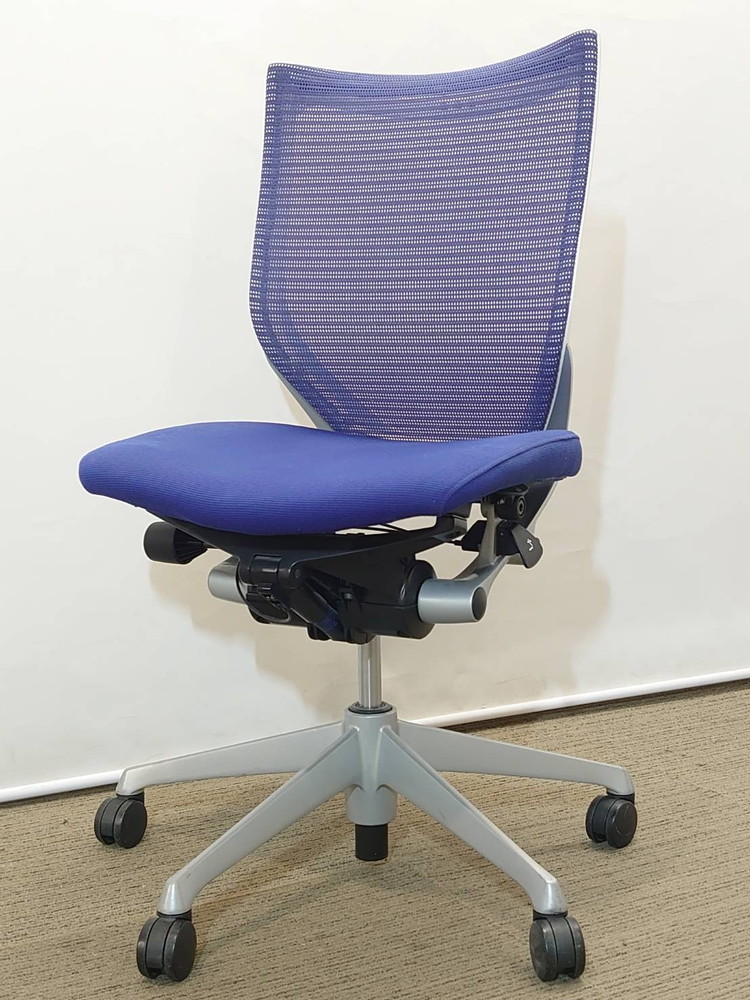 【送料無料 地域限定】 4脚セット オカムラ バロン Baron オフィスチェア デスクチェア メッシュチェア 事務チェア PCチェア OAチェア okamura CP33DW FEF4 【中古オフィス家具】【中古】 - 画像 (3)