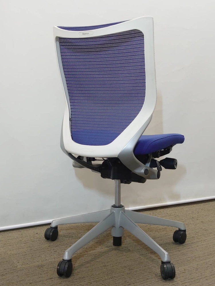 【送料無料 地域限定】 4脚セット オカムラ バロン Baron オフィスチェア デスクチェア メッシュチェア 事務チェア PCチェア OAチェア okamura CP33DW FEF4 【中古オフィス家具】【中古】 - 画像 (4)