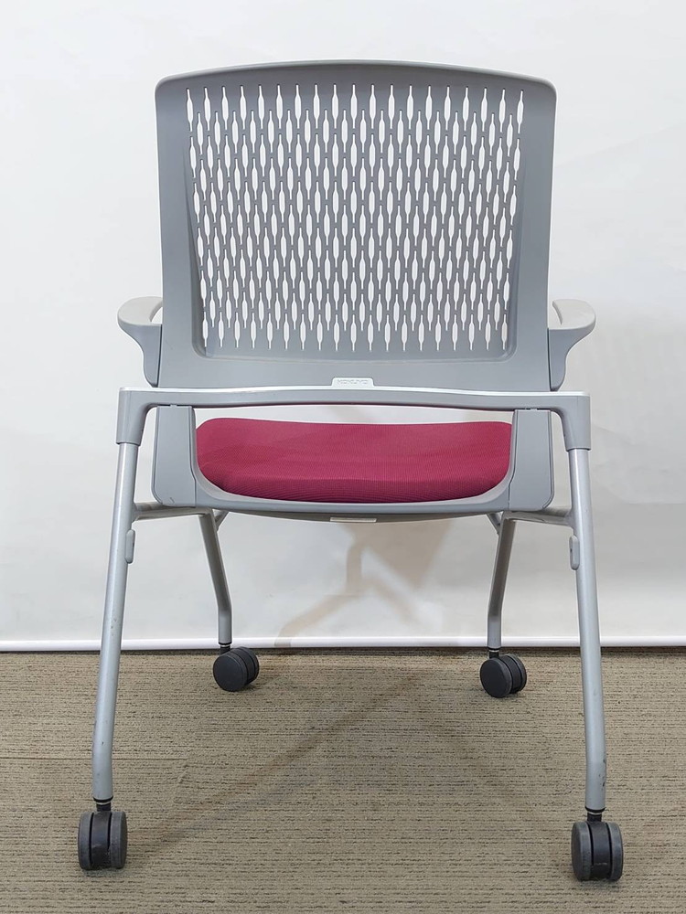 【送料無料 地域限定】4脚セット コクヨ オルディナ ネスティングチェア ミーティングチェア 会議チェア ネスタブルチェア スタックチェア 平行スタックチェア【中古オフィス家具】【中古】 - 画像 (5)