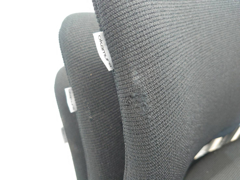 【送料無料 地域限定】 4脚セット オカムラ 会議チェア ミーティングチェア スタッキングチェア キャスターチェア 会議イス 国産 【中古オフィス家具】【中古】 - 画像 (10)