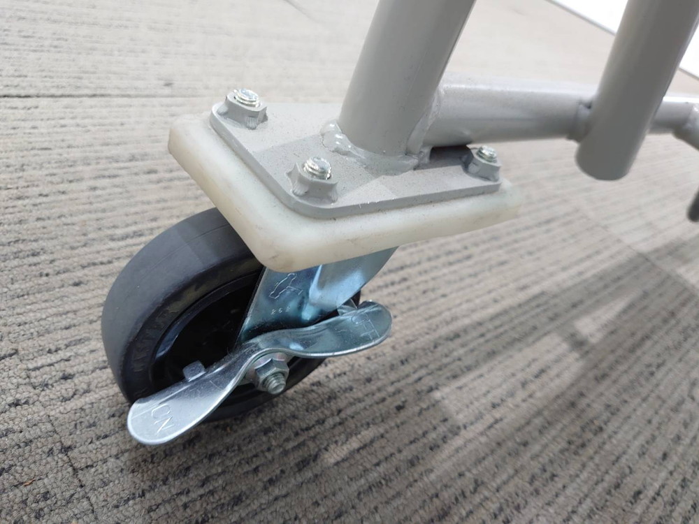 【送料無料 東京地区限定】50脚セット ウチダ MP-200 ミーティングチェア 会議チェア スタッキングチェア スタックチェア メッシュチェア ドーリー付き【中古オフィス家具】【中古】 - 画像 (12)