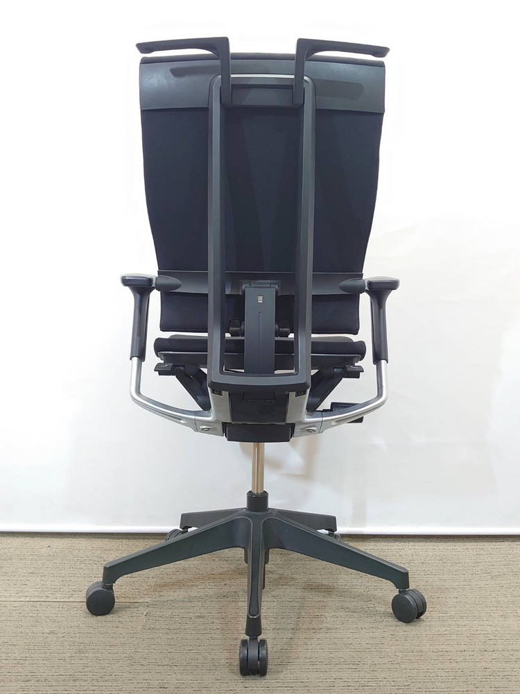 【送料無料 地域限定】4脚セット オフィスチェア デスクチェア 事務チェア 役員チェア 可動肘付き【中古オフィス家具】【中古】 - 画像 (5)