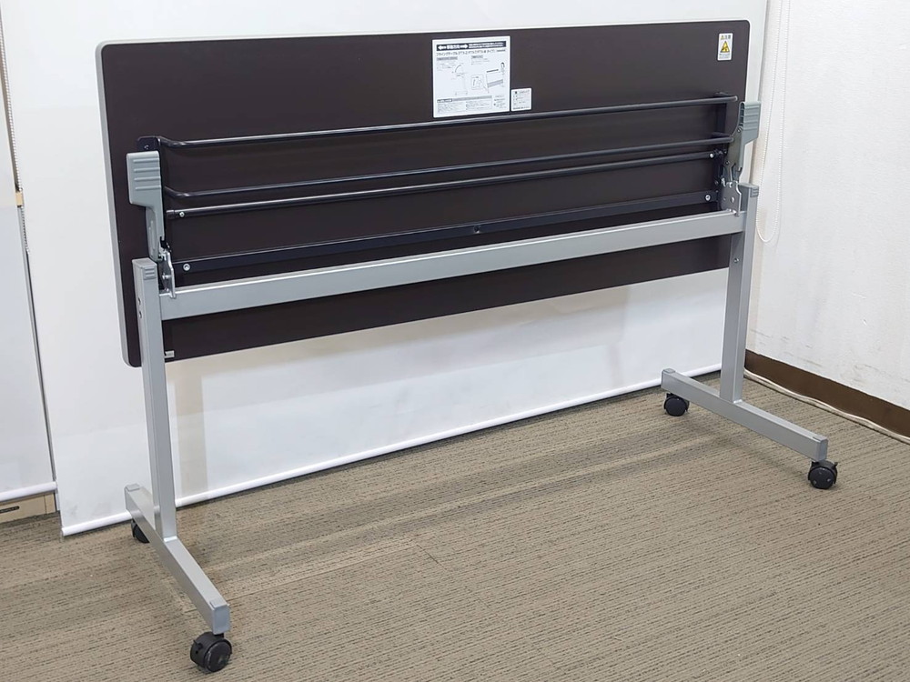 【送料無料 東京地区限定】 4台セット 折りたたみテーブル 折り畳みテーブル 平行スタックテーブル ミーティングテーブル 会議テーブル スタックテーブル W1500×D600 ホウトク【中古オフィス家具】【中古】 - 画像 (6)