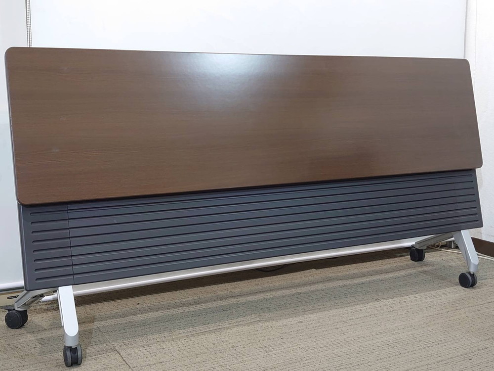 折りたたみテーブル 折り畳みテーブル 平行スタックテーブル ミーティングテーブル 会議テーブル スタックテーブル W1800×D450×H700 コクヨ KT-620 【中古オフィス家具】【中古】 (複製) - 画像 (2)