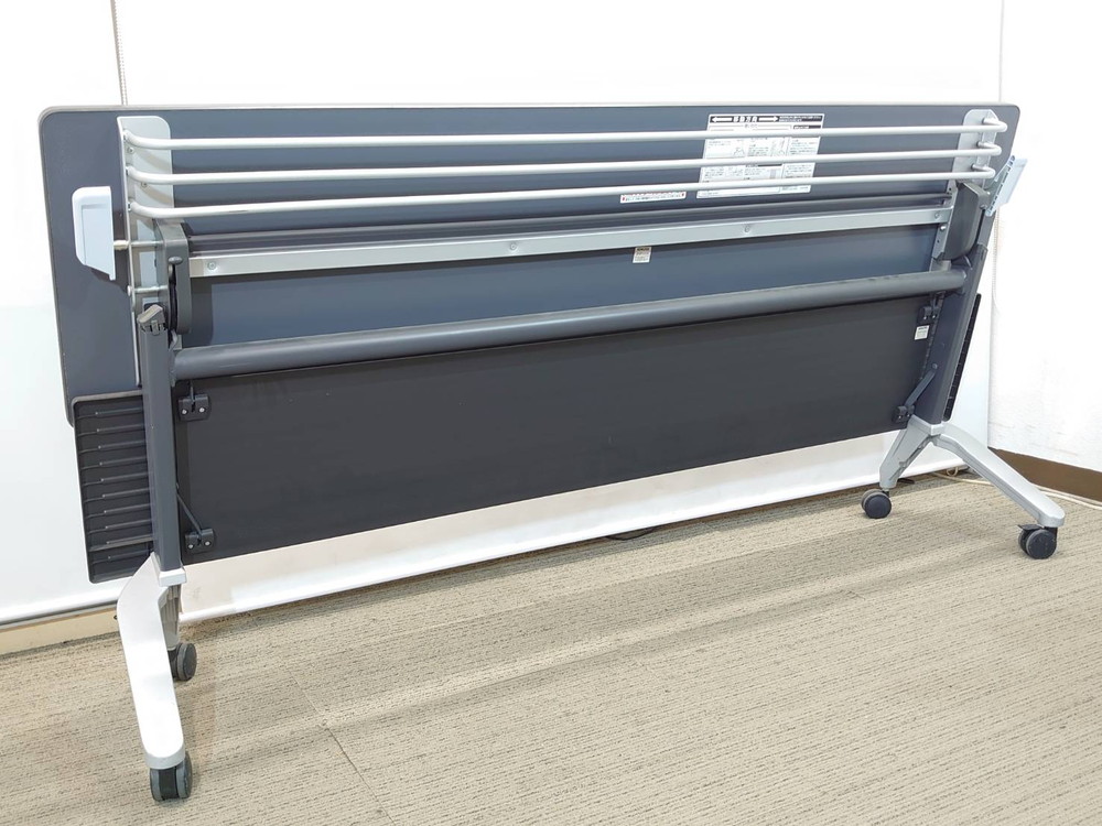 折りたたみテーブル 折り畳みテーブル 平行スタックテーブル ミーティングテーブル 会議テーブル スタックテーブル W1800×D450×H700 コクヨ KT-620 【中古オフィス家具】【中古】 (複製) - 画像 (3)