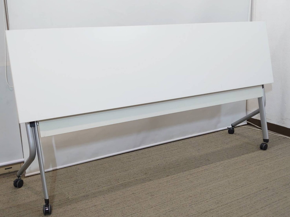 【送料無料 東京地区限定】10台セット 折りたたみテーブル 折り畳みテーブル 平行スタックテーブル ミーティングテーブル 会議テーブル スタックテーブル 【中古オフィス家具】【中古】 - 画像 (5)