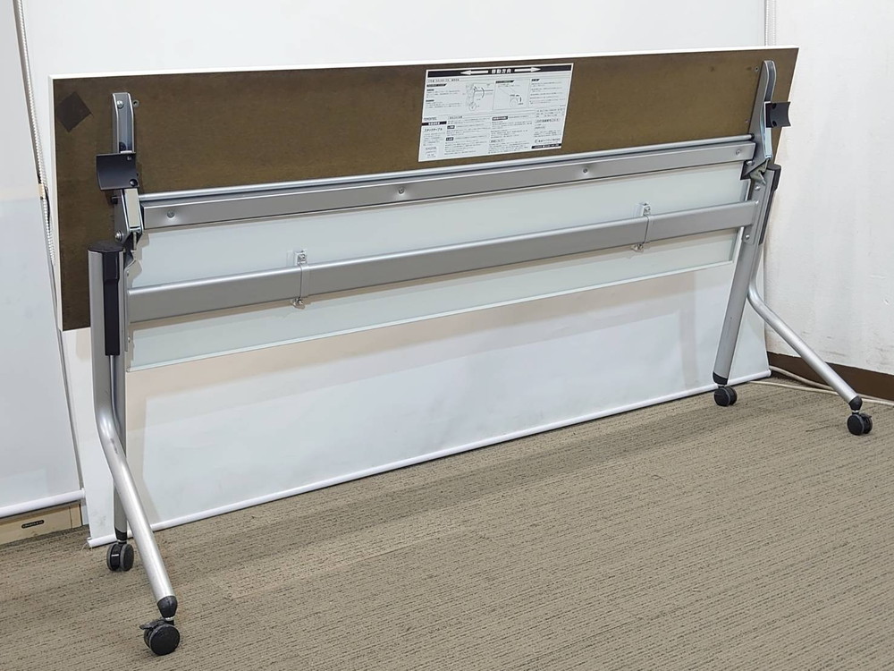 【送料無料 東京地区限定】10台セット 折りたたみテーブル 折り畳みテーブル 平行スタックテーブル ミーティングテーブル 会議テーブル スタックテーブル 【中古オフィス家具】【中古】 - 画像 (6)