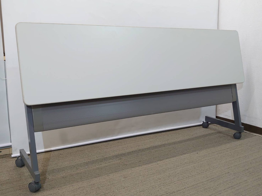 折りたたみテーブル 折り畳みテーブル 平行スタックテーブル ミーティングテーブル 会議テーブル スタックテーブル フォールディングテーブル スタッキングテーブル 会議用テーブル【中古オフィス家具】【中古】 - 画像 (5)