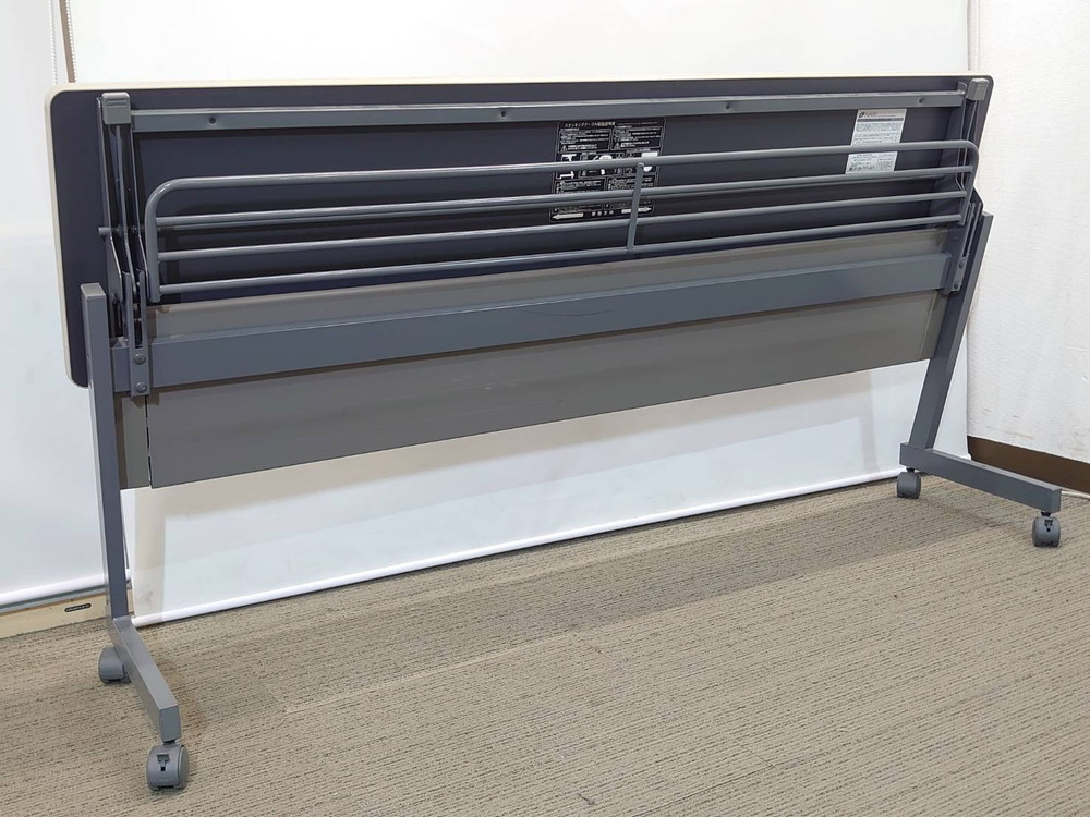 折りたたみテーブル 折り畳みテーブル 平行スタックテーブル ミーティングテーブル 会議テーブル スタックテーブル フォールディングテーブル スタッキングテーブル 会議用テーブル【中古オフィス家具】【中古】 - 画像 (6)