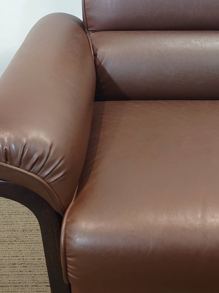 【送料無料 東京地区限定】 応接セット 4点セット 3人掛けソファ 1人掛けソファ テーブル ローテーブル 役員 会議 応接ソファ 応接家具 ソファ Tendo 【中古オフィス家具】【中古】 - 画像 (5)