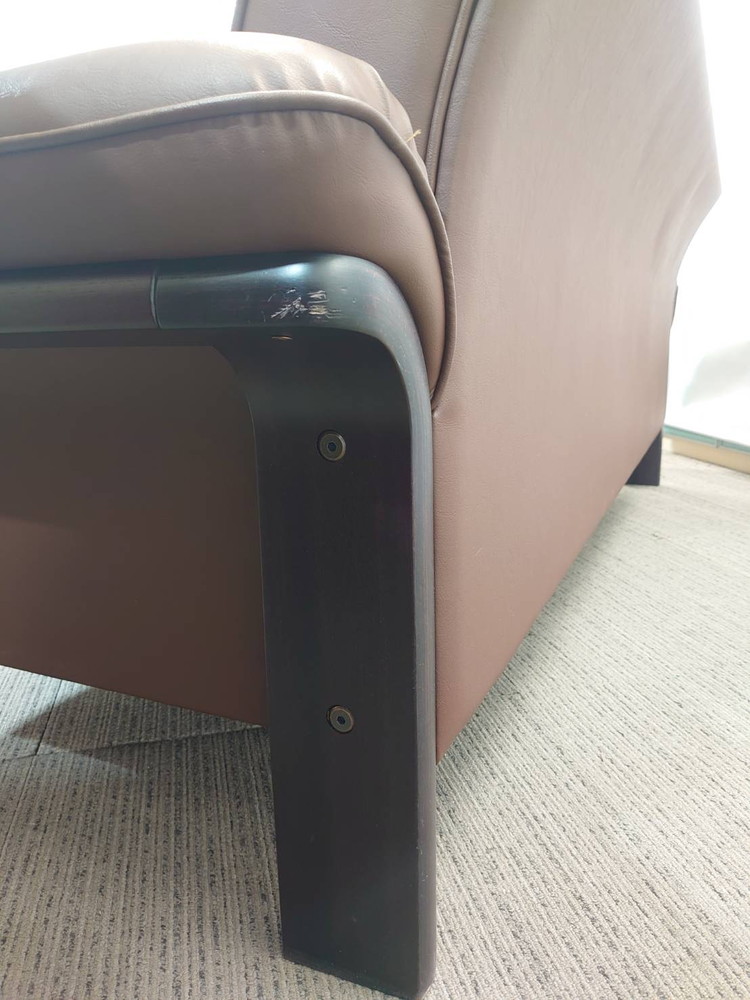 【送料無料 東京地区限定】 応接セット 4点セット 3人掛けソファ 1人掛けソファ テーブル ローテーブル 役員 会議 応接ソファ 応接家具 ソファ Tendo 【中古オフィス家具】【中古】 - 画像 (6)